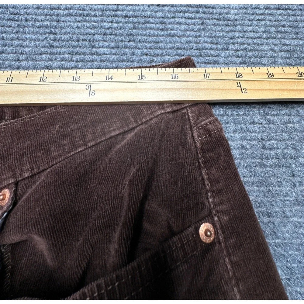 Levi's 505 Regular Fit Corduroy Pants Mens 33x28‎ Brown Straight Leg Stretch